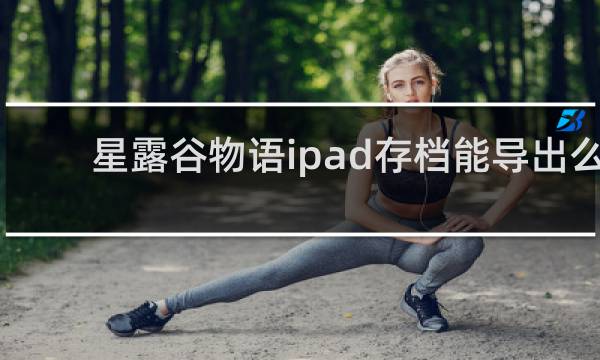 星露谷物语ipad存档能导出么