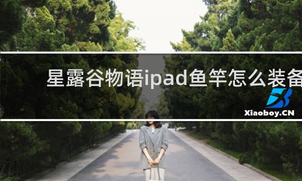 星露谷物语ipad鱼竿怎么装备