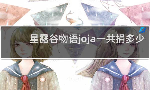 星露谷物语joja一共捐多少