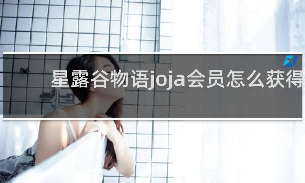 星露谷物语joja会员怎么获得
