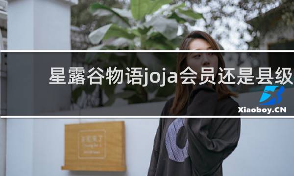 星露谷物语joja会员还是县级