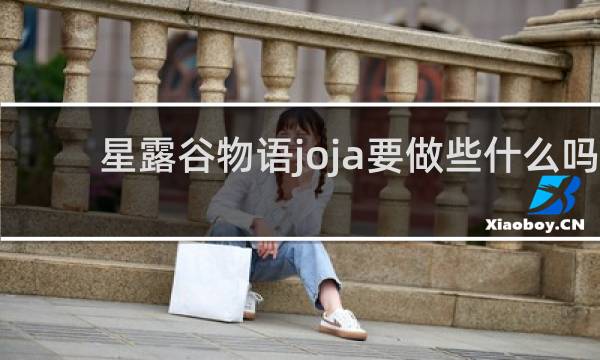 星露谷物语joja要做些什么吗