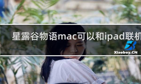 星露谷物语mac可以和ipad联机吗