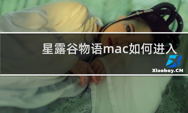 星露谷物语mac如何进入