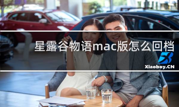 星露谷物语mac版怎么回档