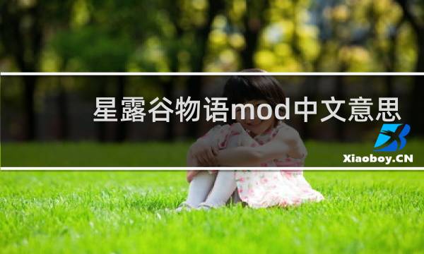 星露谷物语mod中文意思