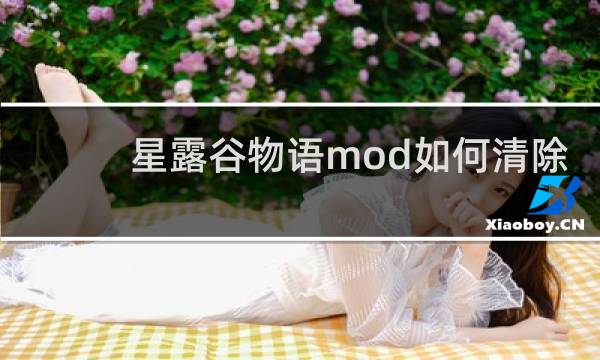 星露谷物语mod如何清除