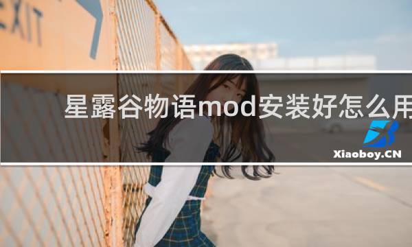 星露谷物语mod安装好怎么用