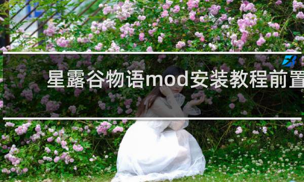 星露谷物语mod安装教程前置