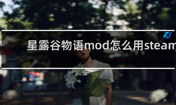 星露谷物语mod怎么用steam