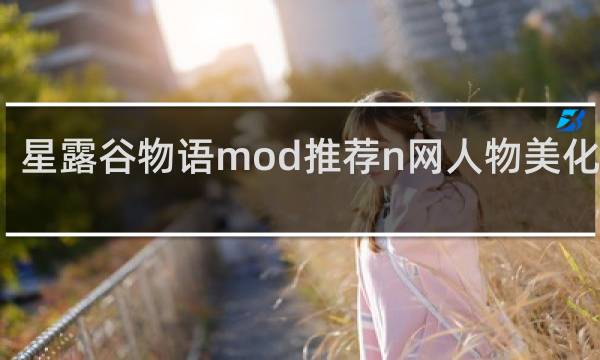 星露谷物语mod推荐n网人物美化教程