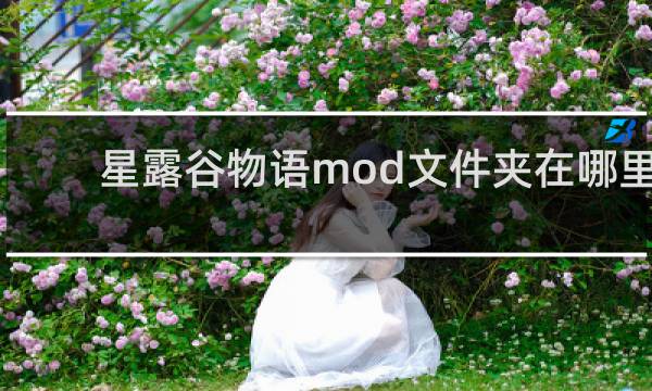 星露谷物语mod文件夹在哪里