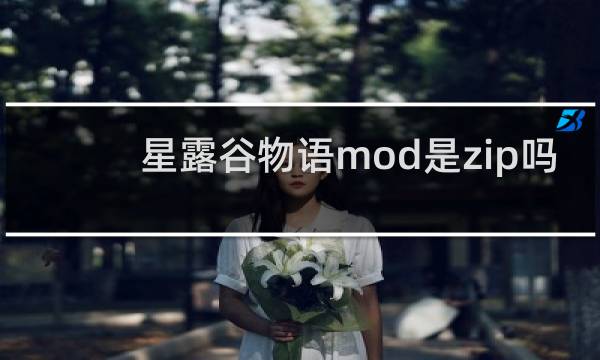 星露谷物语mod是zip吗