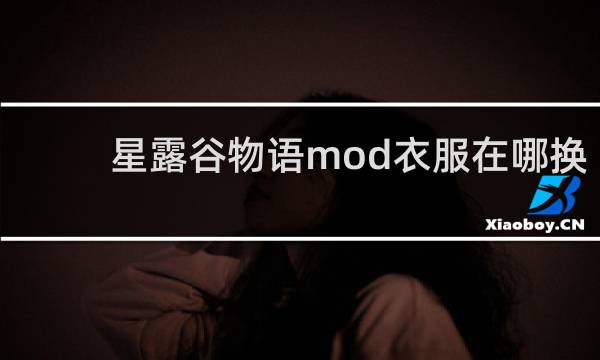 星露谷物语mod衣服在哪换