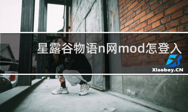 星露谷物语n网mod怎登入