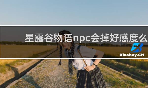 星露谷物语npc会掉好感度么