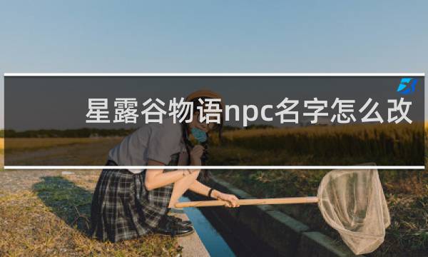 星露谷物语npc名字怎么改