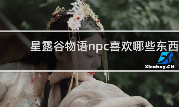 星露谷物语npc喜欢哪些东西