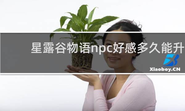 星露谷物语npc好感多久能升