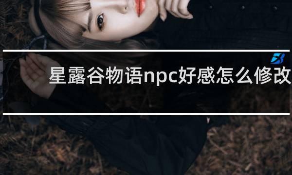 星露谷物语npc好感怎么修改