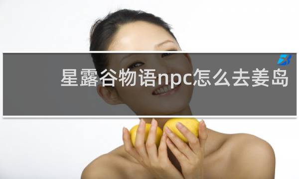 星露谷物语npc怎么去姜岛