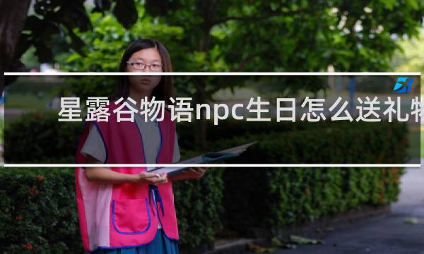 星露谷物语npc生日怎么送礼物