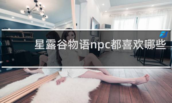 星露谷物语npc都喜欢哪些