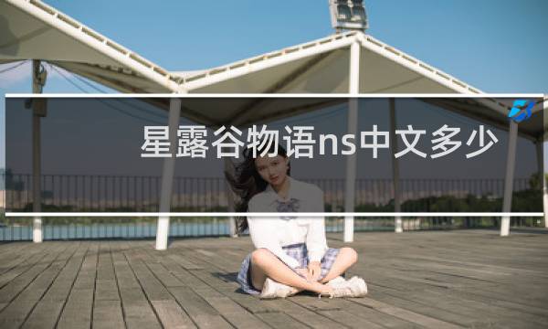 星露谷物语ns中文多少