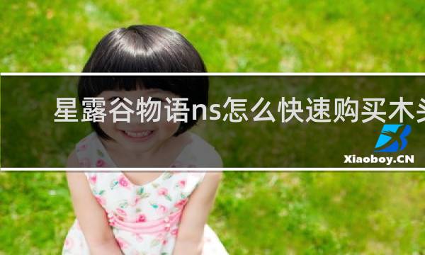 星露谷物语ns怎么快速购买木头