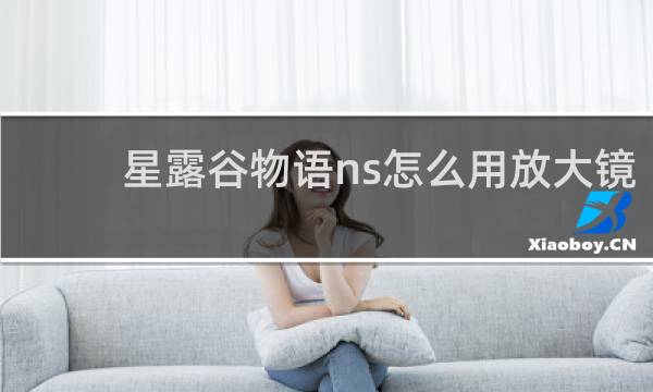 星露谷物语ns怎么用放大镜