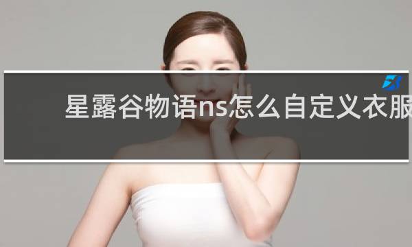 星露谷物语ns怎么自定义衣服