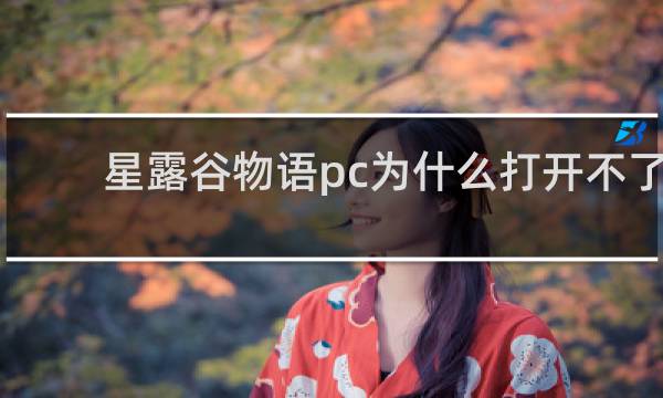 星露谷物语pc为什么打开不了