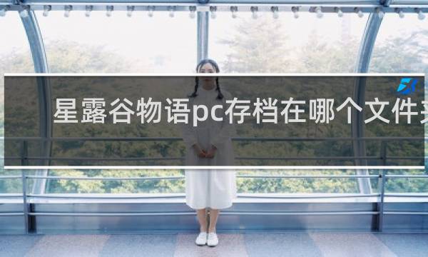 星露谷物语pc存档在哪个文件夹