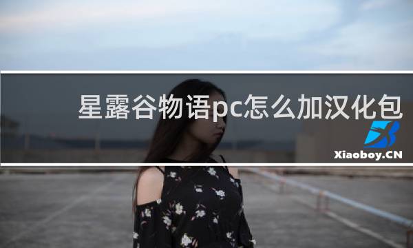 星露谷物语pc怎么加汉化包