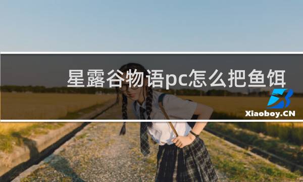 星露谷物语pc怎么把鱼饵