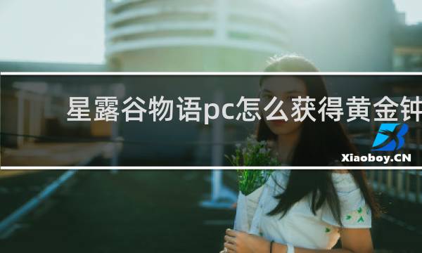 星露谷物语pc怎么获得黄金钟