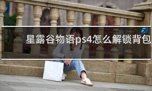 星露谷物语ps4怎么解锁背包