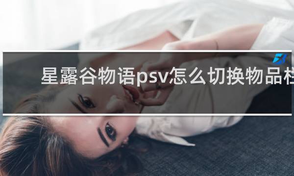 星露谷物语psv怎么切换物品栏