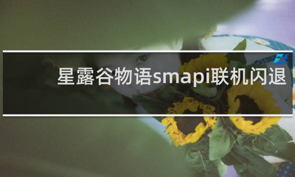 星露谷物语smapi联机闪退