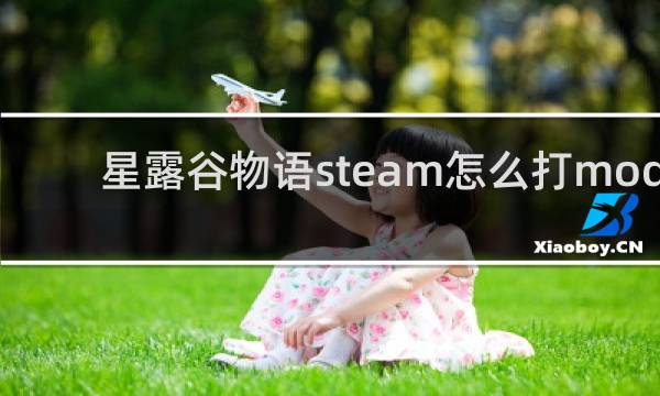 星露谷物语steam怎么打mod