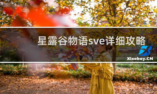 星露谷物语sve详细攻略