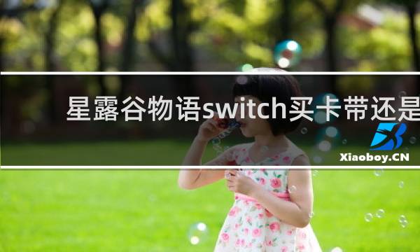 星露谷物语switch买卡带还是
