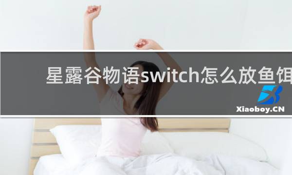 星露谷物语switch怎么放鱼饵