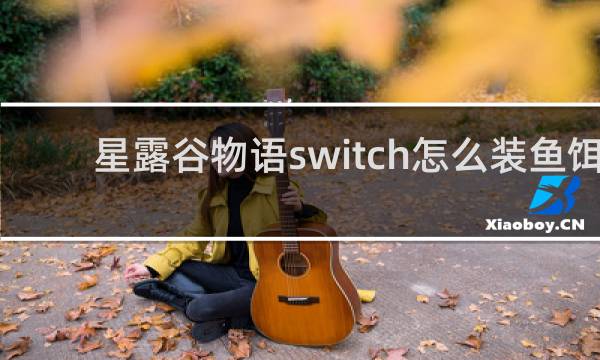 星露谷物语switch怎么装鱼饵