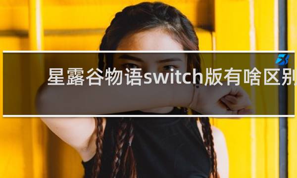 星露谷物语switch版有啥区别