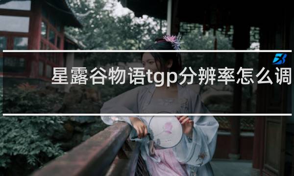 星露谷物语tgp分辨率怎么调