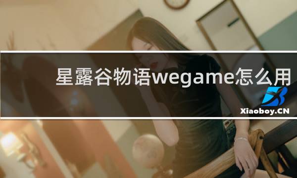 星露谷物语wegame怎么用