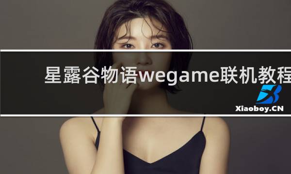 星露谷物语wegame联机教程