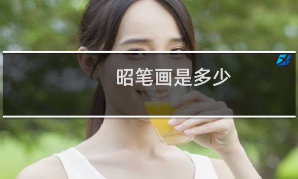 昭笔画是多少