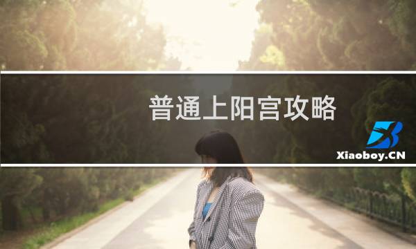 普通上阳宫攻略